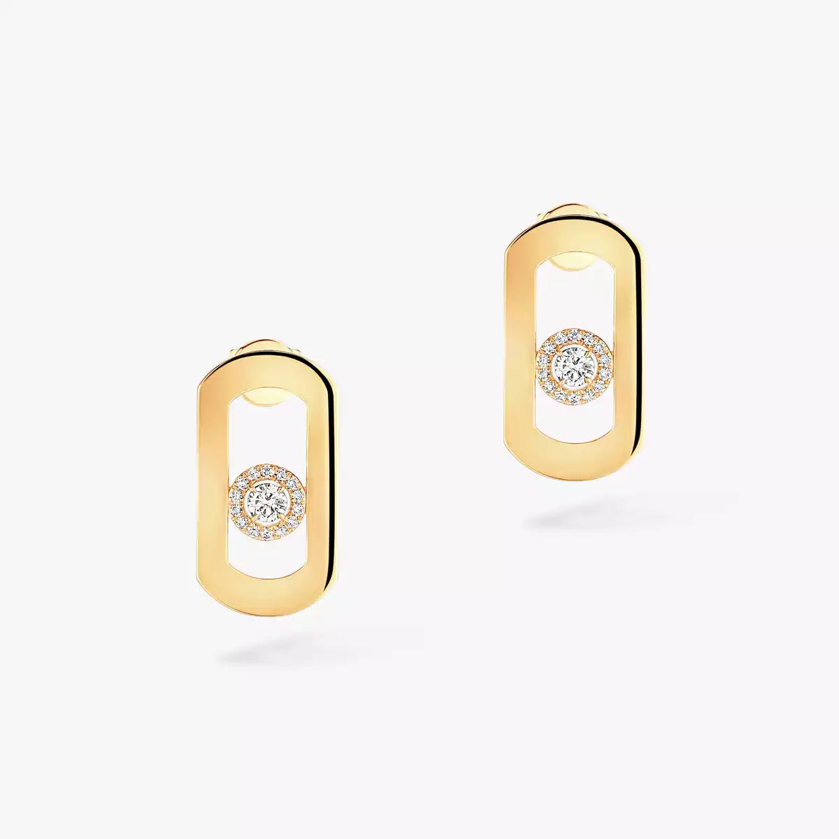 [ECHO]So Move Diamond Earrings in Yellow Gold