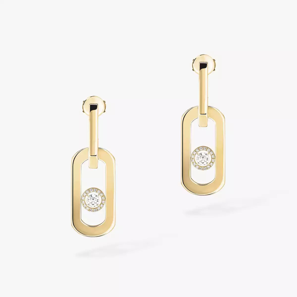 [ECHO]So Move XL Diamond Pendant Earrings