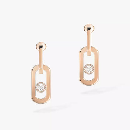 [ECHO]So Move XL Diamond Pendant Earrings