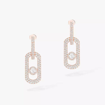 [ECHO]So Move XL Pave_-Set Diamond Pendant Earrings