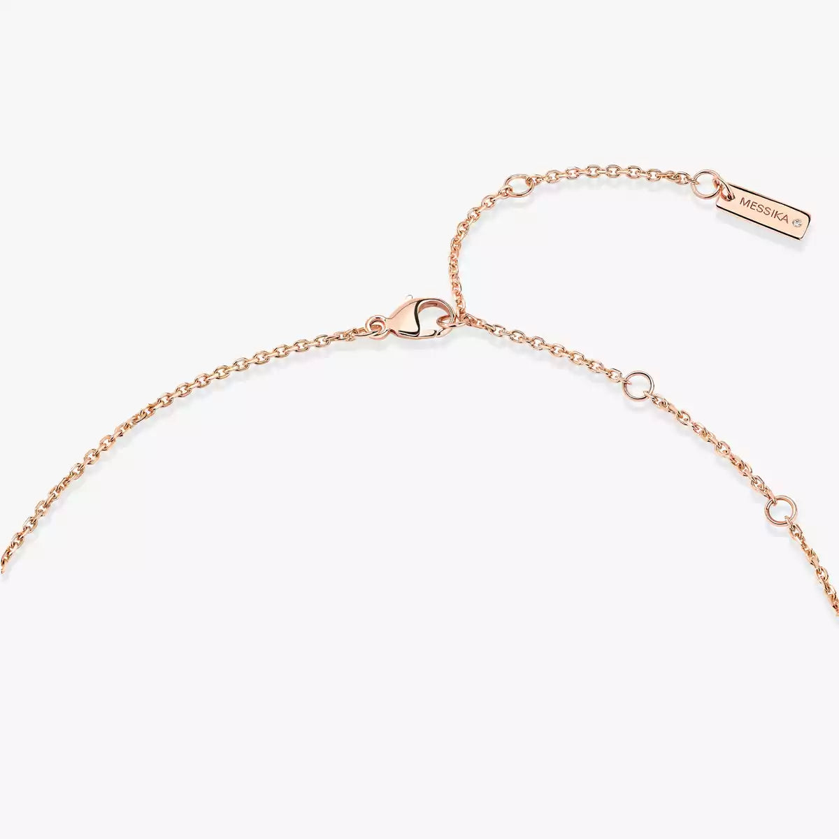 [ECHO]Lucky Eye Diamond Necklace in Rose Gold and Turquoise