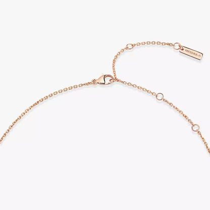 [ECHO]Lucky Eye Diamond Necklace in Rose Gold and Turquoise
