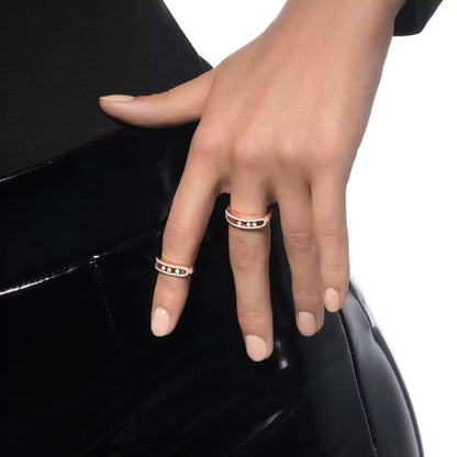 [ECHO] Baby Move Gold Diamond Pave_ Ring