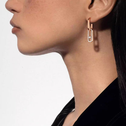 [ECHO]Move Link Diamond Earrings