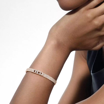 [ECHO]Move Noa Full Pavé Diamond Bangle Bracelet