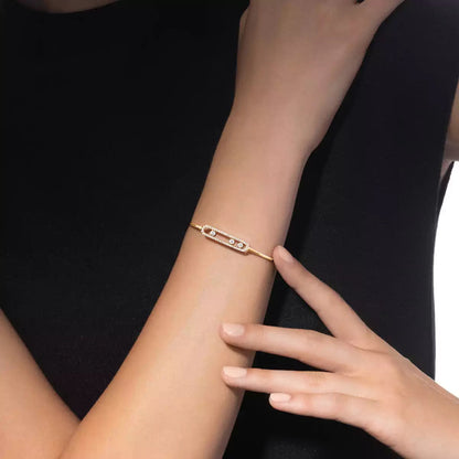 [ECHO]Move Pavé Diamond Bangle Bracelet M