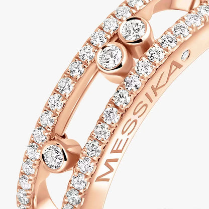 [ECHO] Baby Move Gold Diamond Pave_ Ring