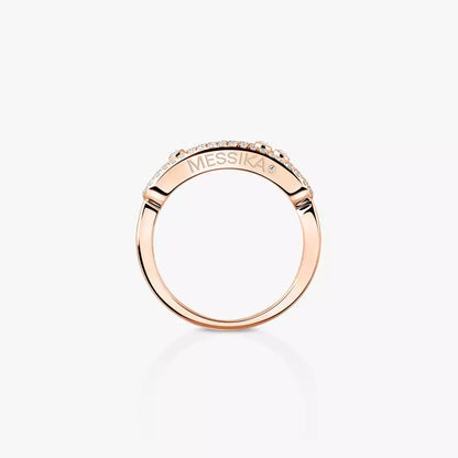 [ECHO] Baby Move Gold Diamond Pave_ Ring
