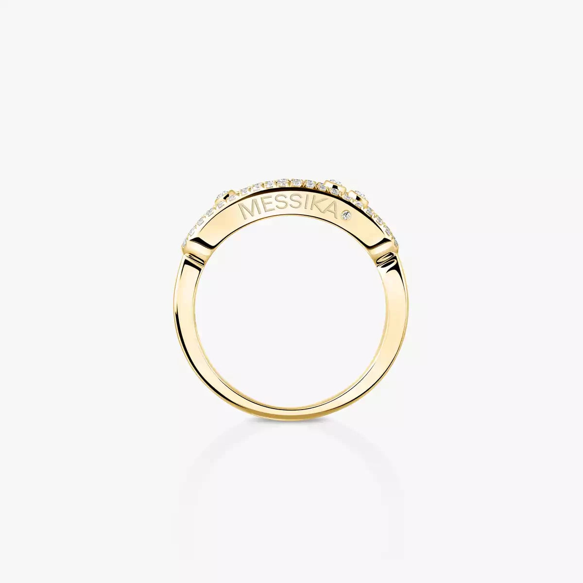 [ECHO] Baby Move Gold Diamond Pave_ Ring