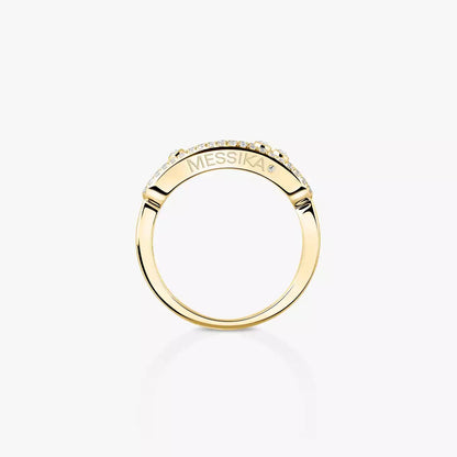 [ECHO] Baby Move Gold Diamond Pave_ Ring