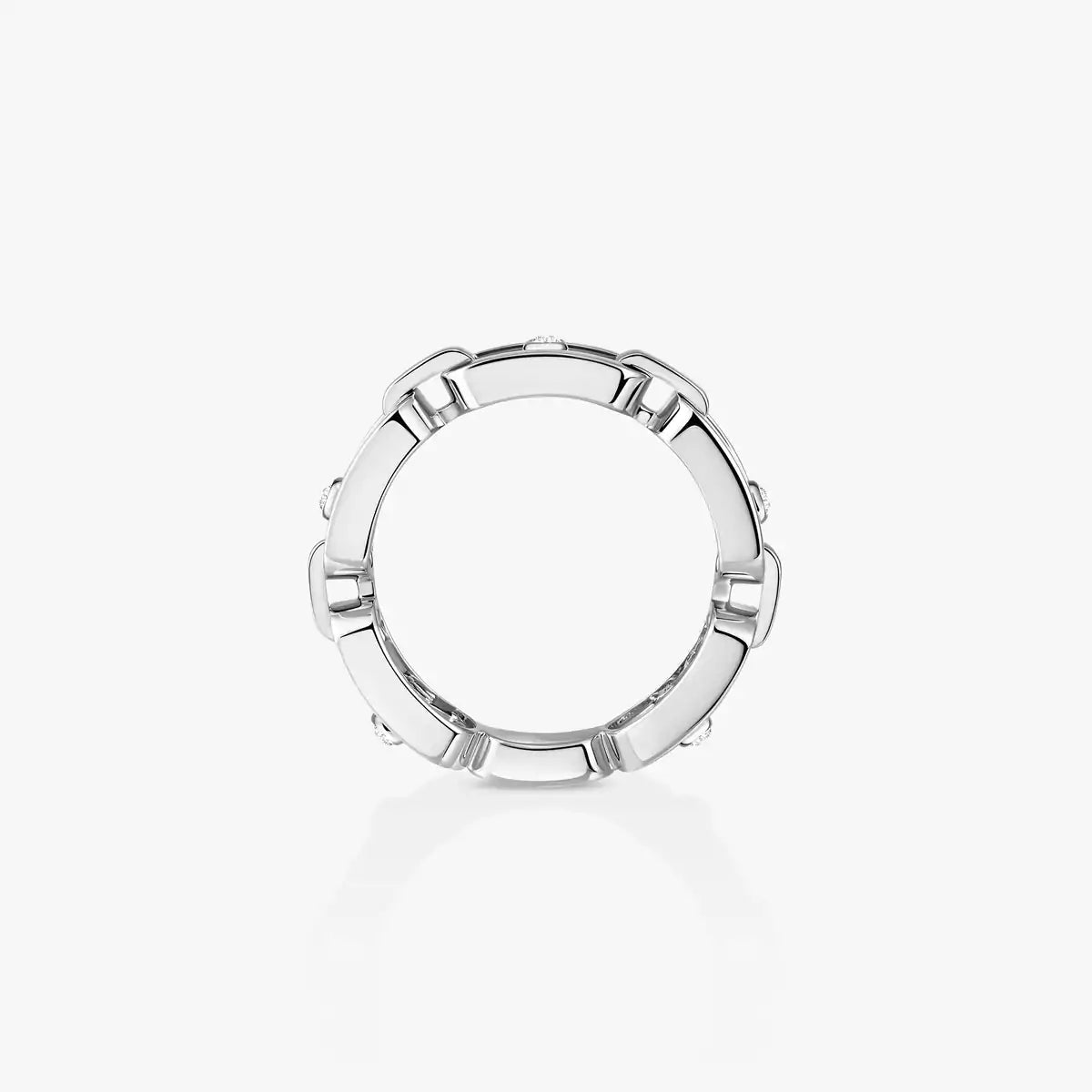 [ECHO]Move Link Pave_-Set Diamond Ring in Gold