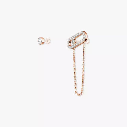 [ECHO]Move Uno Diamond Earrings