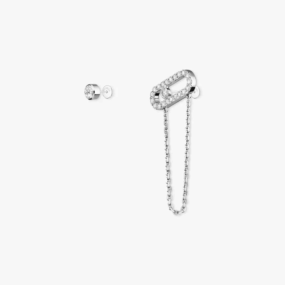 [ECHO]Move Uno Diamond Earrings