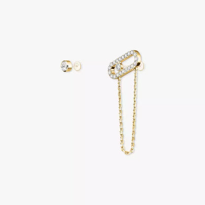 [ECHO]Move Uno Diamond Earrings