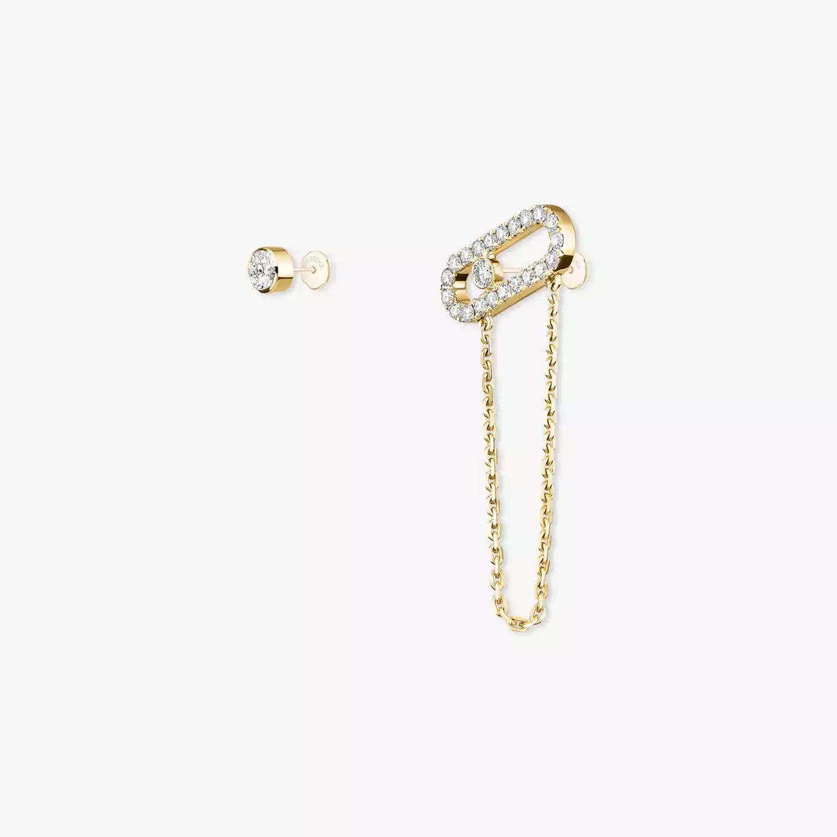 [ECHO]Move Uno Diamond Earrings