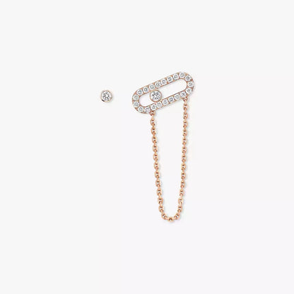 [ECHO]Move Uno Diamond Earrings