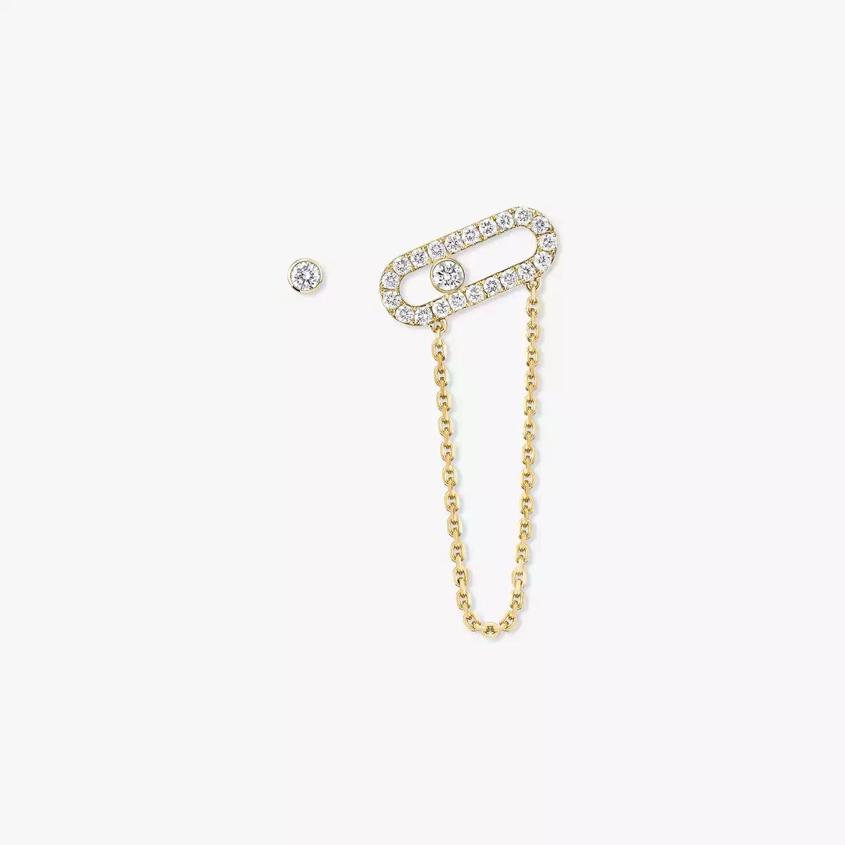[ECHO]Move Uno Diamond Earrings