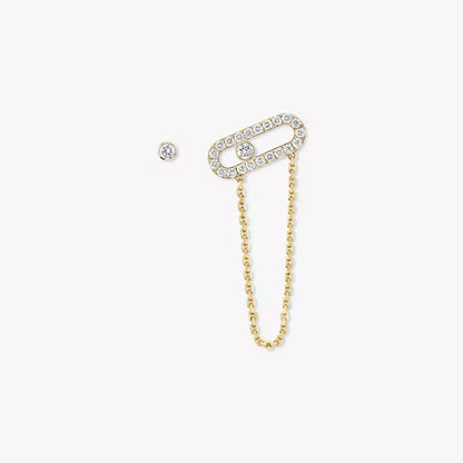 [ECHO]Move Uno Diamond Earrings