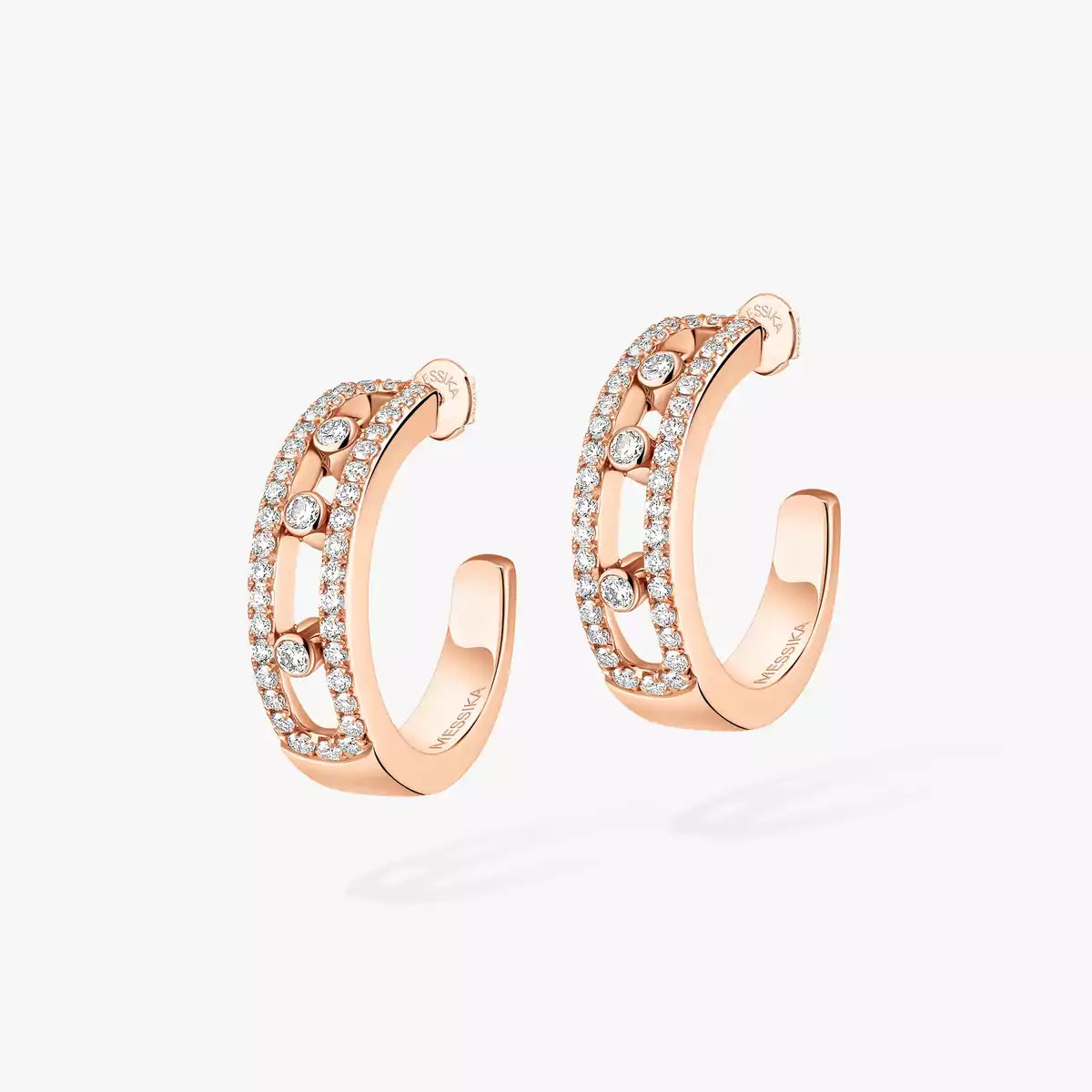 [ECHO]Diamond Pave_ Hoop Earrings Move