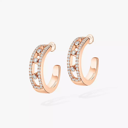 [ECHO]Diamond Pave_ Hoop Earrings Move