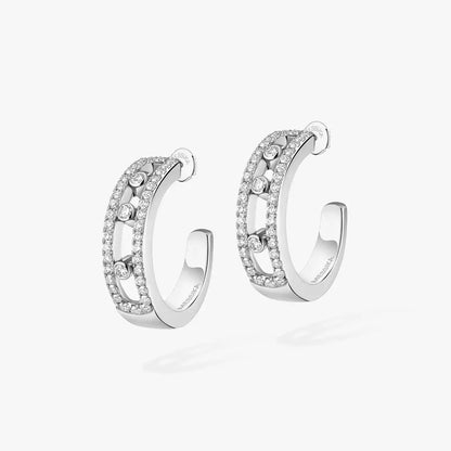 [ECHO]Diamond Pave_ Hoop Earrings Move