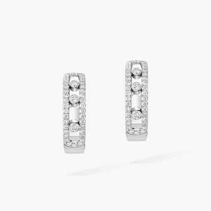 [ECHO]Diamond Pave_ Hoop Earrings Move