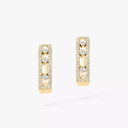 [ECHO]Diamond Pave_ Hoop Earrings Move