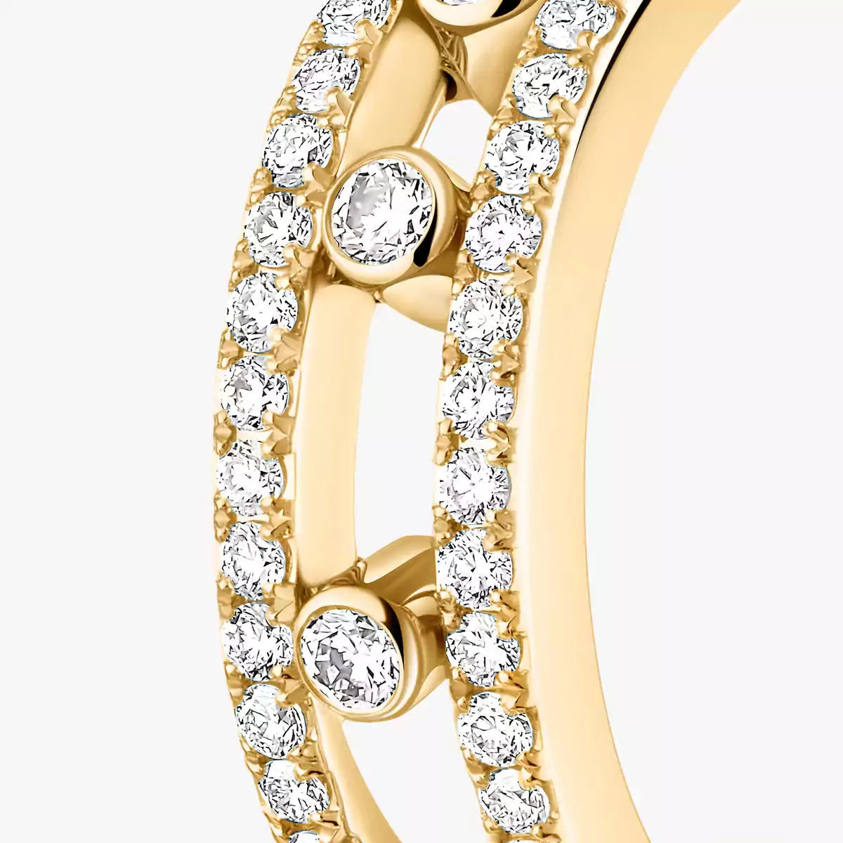 [ECHO]Diamond Pave_ Hoop Earrings Move
