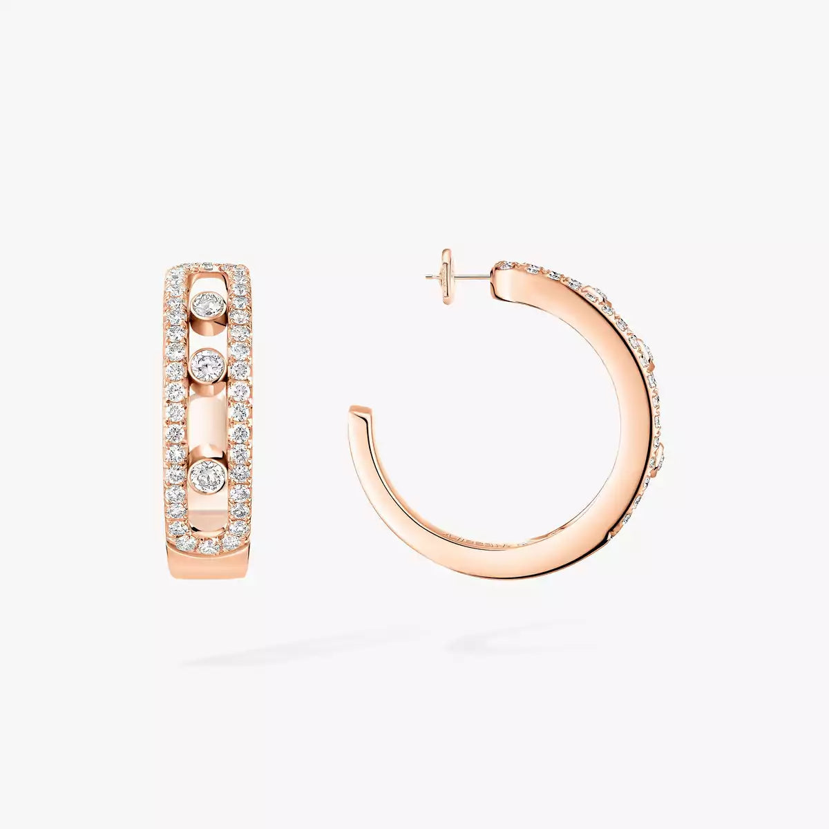 [ECHO]Diamond Pave_ Hoop Earrings Move