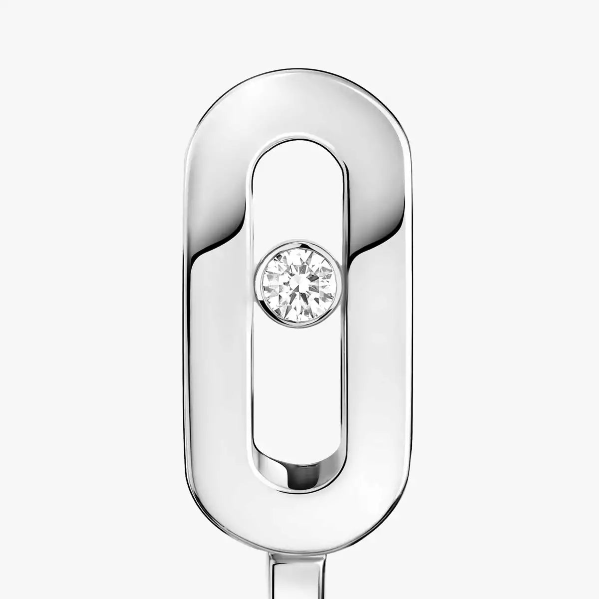[ECHO]Diamond Mini Hoop Earrings Move Classique