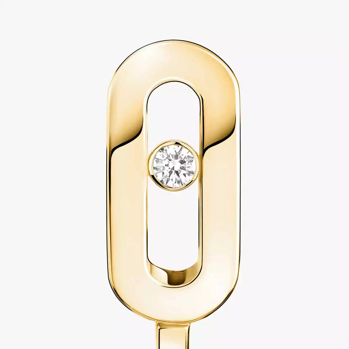 [ECHO]Diamond Mini Hoop Earrings Move Classique