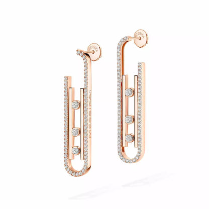 [ECHO]Diamond Pendant Earrings Move 10Th