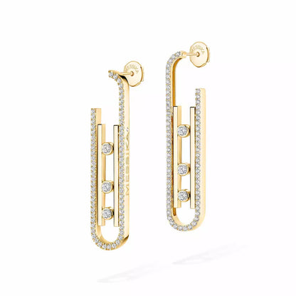 [ECHO]Diamond Pendant Earrings Move 10Th