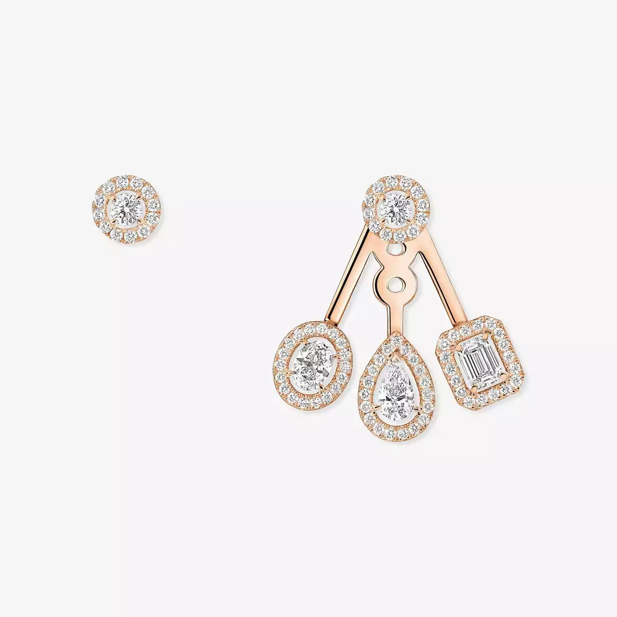 [ECHO] My Twin Trio  Diamond Earrings