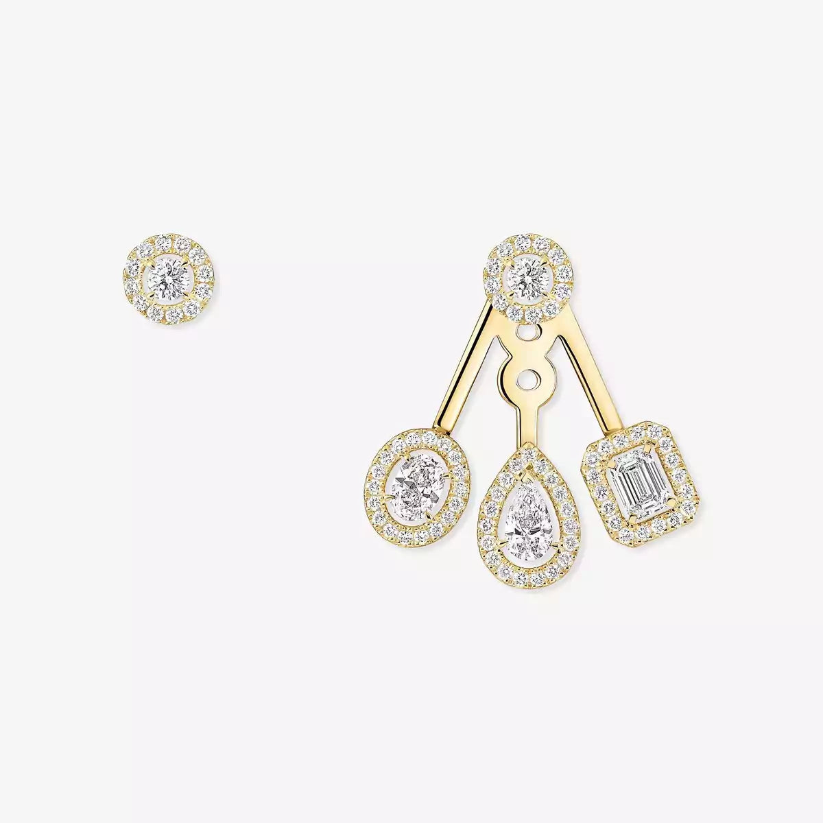 [ECHO] My Twin Trio  Diamond Earrings