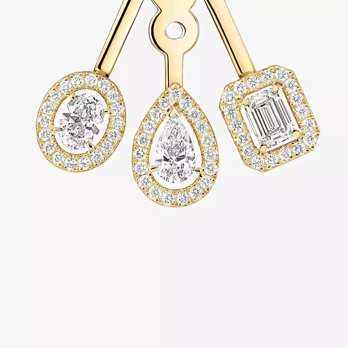 [ECHO] My Twin Trio  Diamond Earrings
