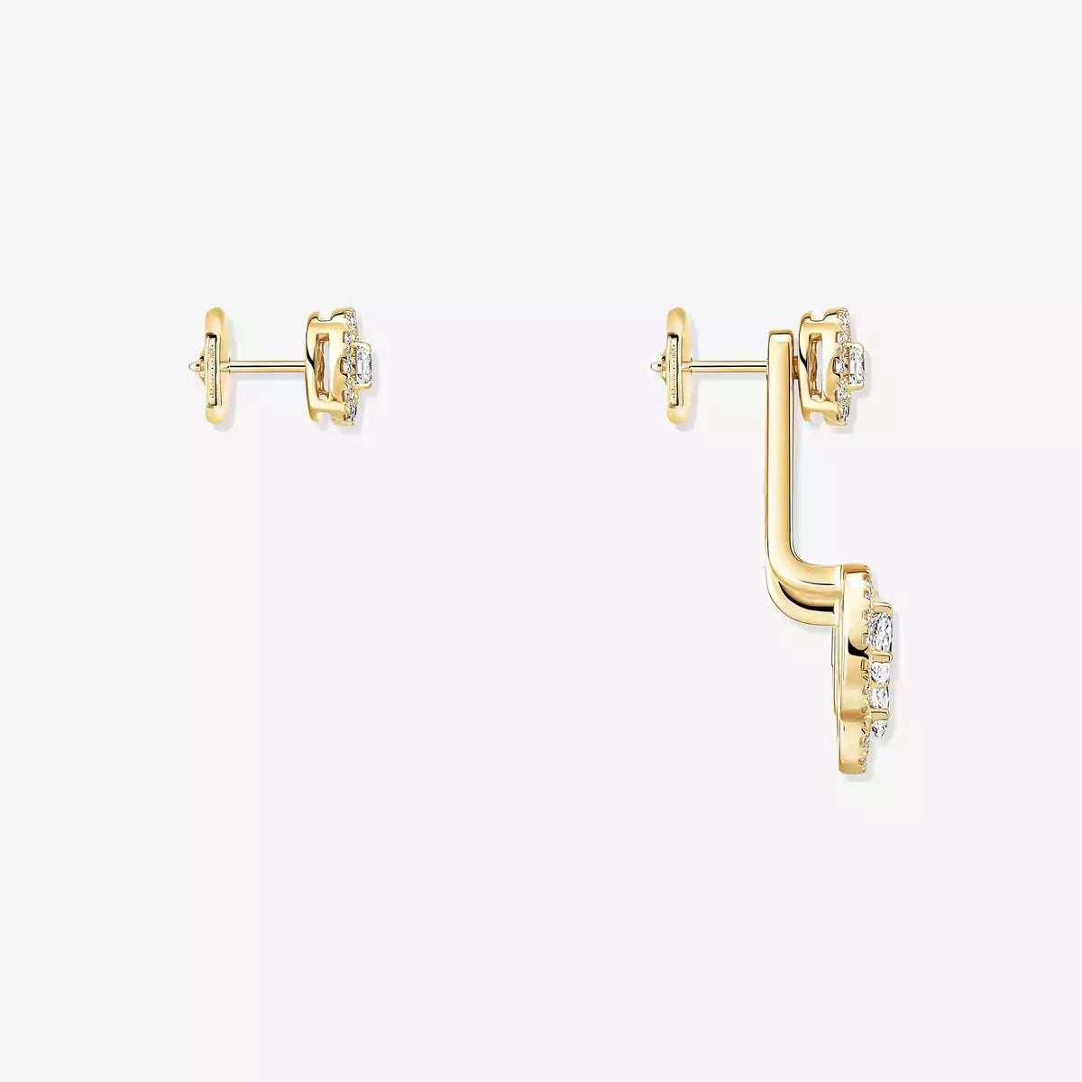 [ECHO] My Twin Trio  Diamond Earrings