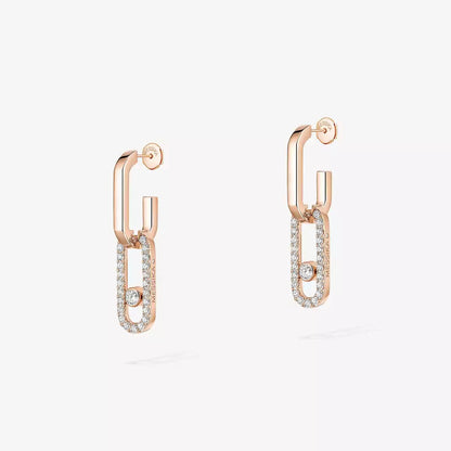 [ECHO]Move Link Diamond Earrings