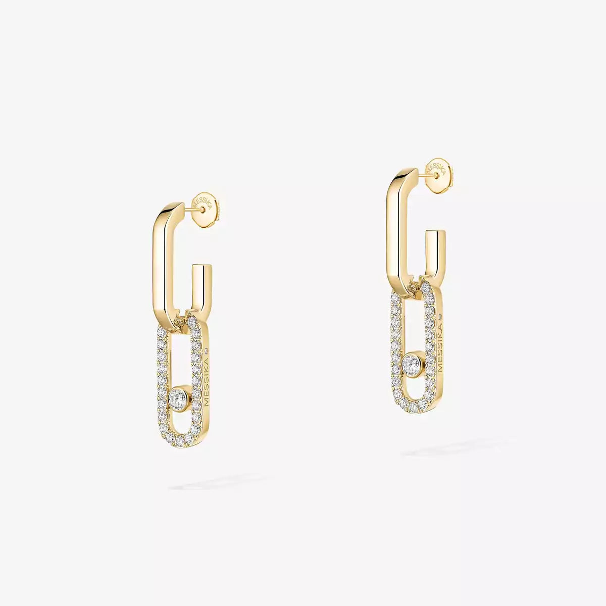 [ECHO]Move Link Diamond Earrings
