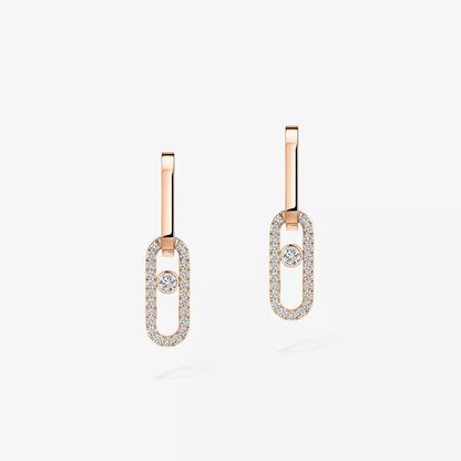 [ECHO]Move Link Diamond Earrings