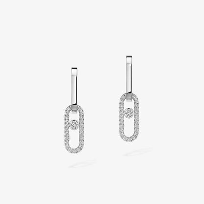 [ECHO]Move Link Diamond Earrings