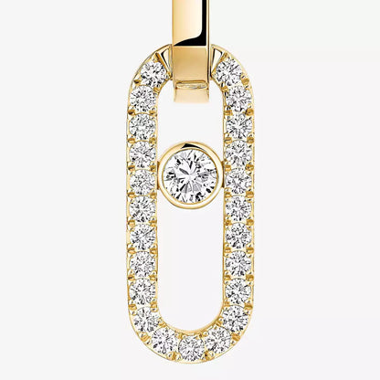 [ECHO]Move Link Diamond Earrings