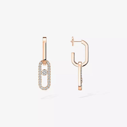[ECHO]Move Link Diamond Earrings