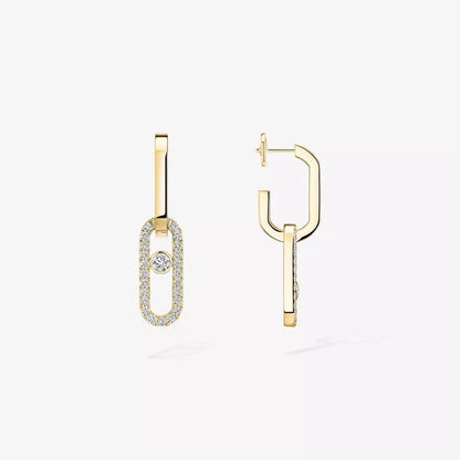 [ECHO]Move Link Diamond Earrings