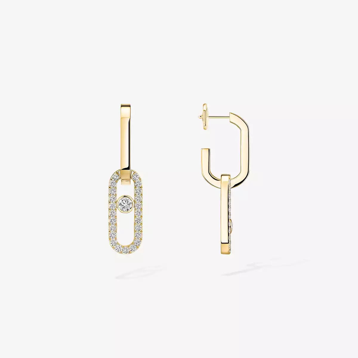 [ECHO]Move Link Diamond Earrings