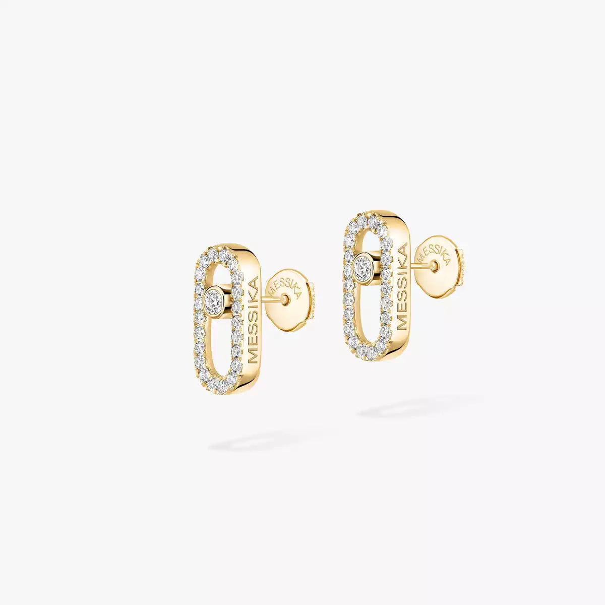 [ECHO]Move Uno Diamond Earrings