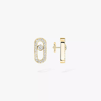 [ECHO]Move Uno Diamond Earrings