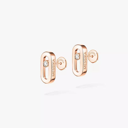 [ECHO]Move Uno Diamond Stud Earrings