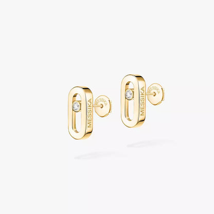 [ECHO]Move Uno Diamond Stud Earrings