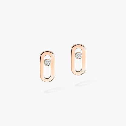 [ECHO]Move Uno Diamond Stud Earrings